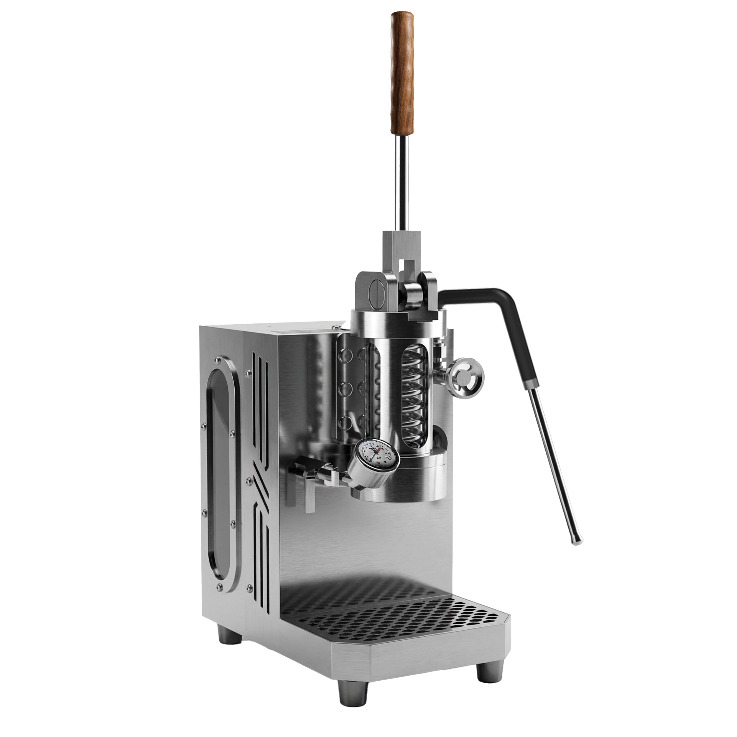 Aleman Gecko Wall-Mount Manual Lever Espresso Machine | Zero-Footprint 58mm Brewer