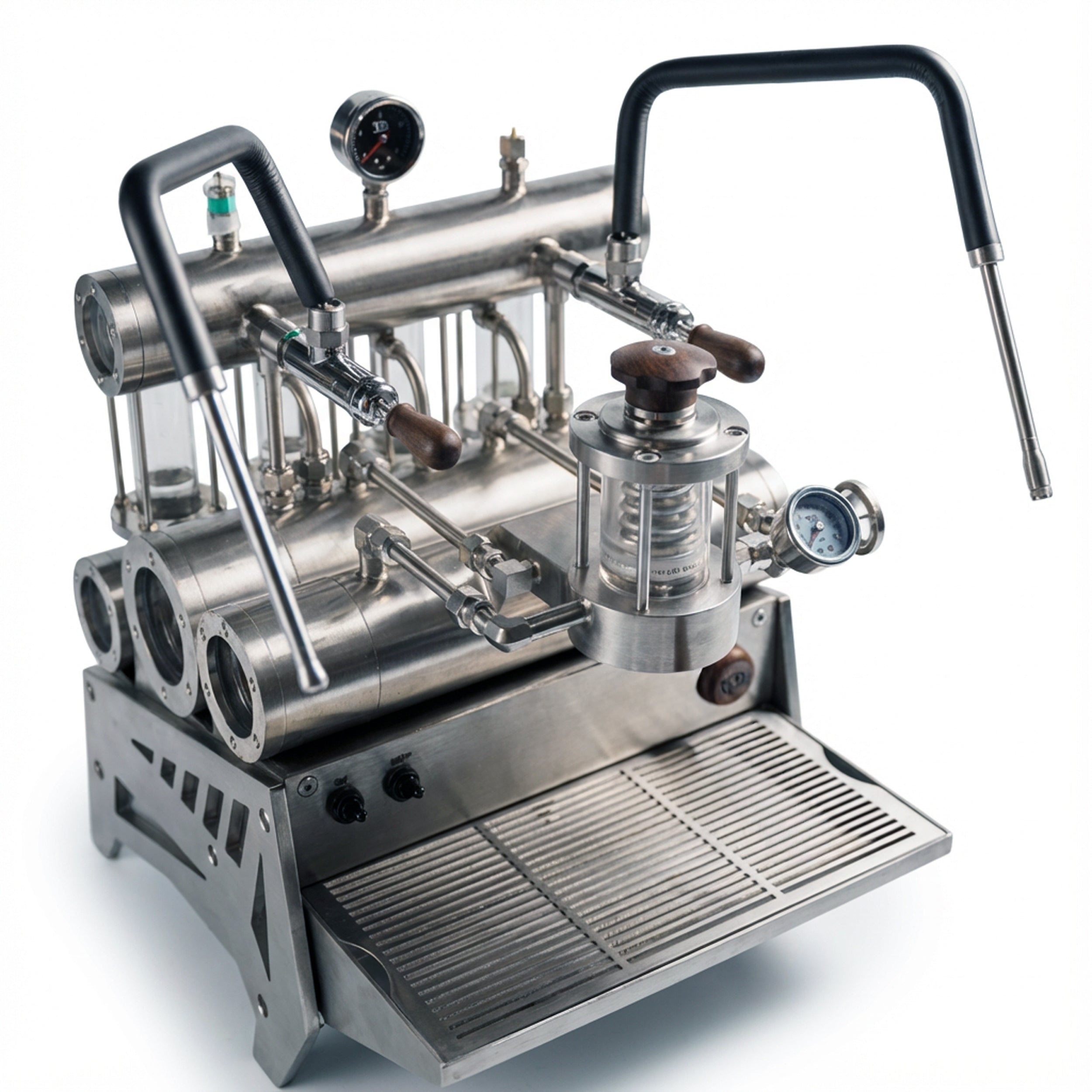 Aleman 7P Commercial Semi-Auto Espresso Machine | Gear Pump & App Profiling