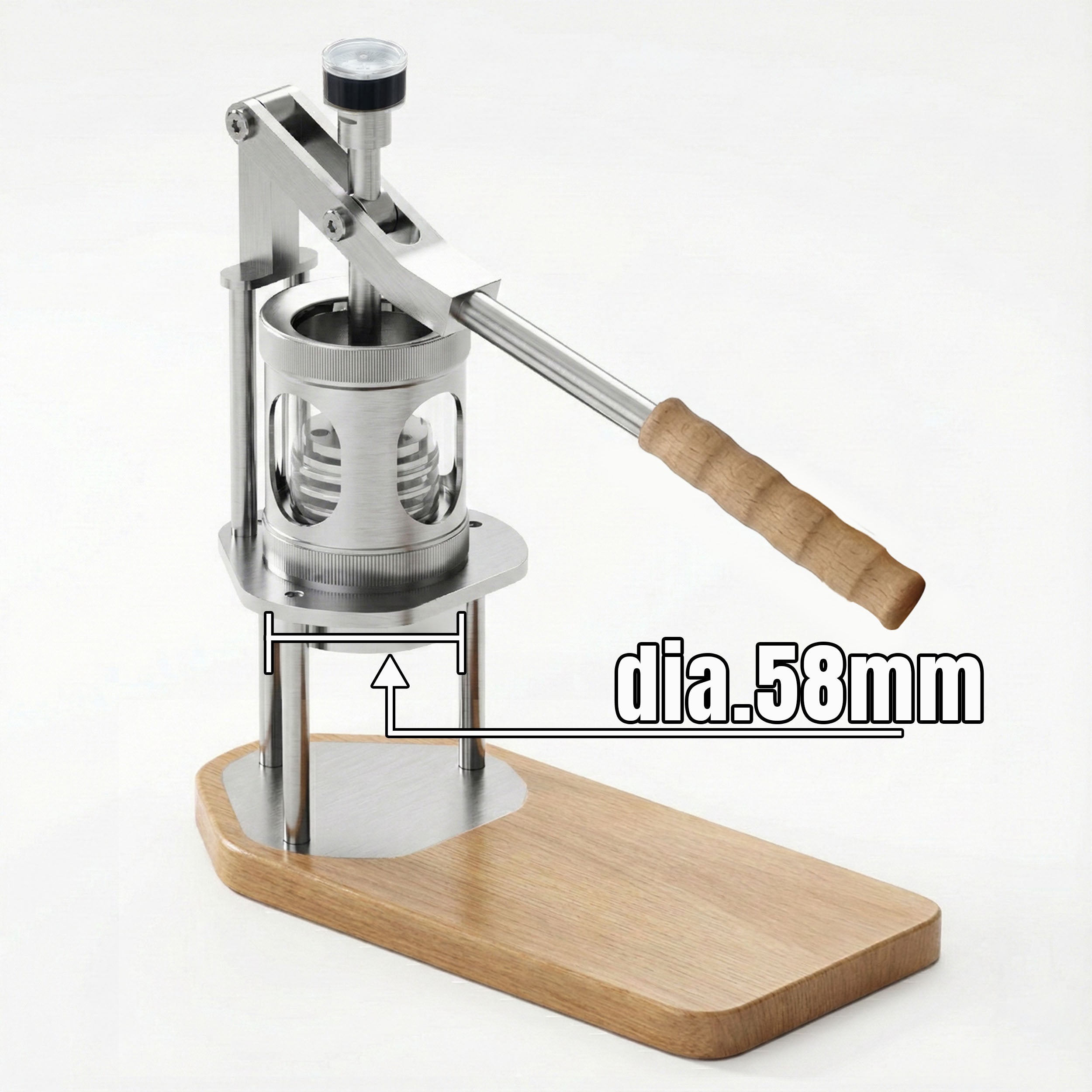 Aleman Portable Hand-pumped lever espresso machine | Control the pressure as you wish.