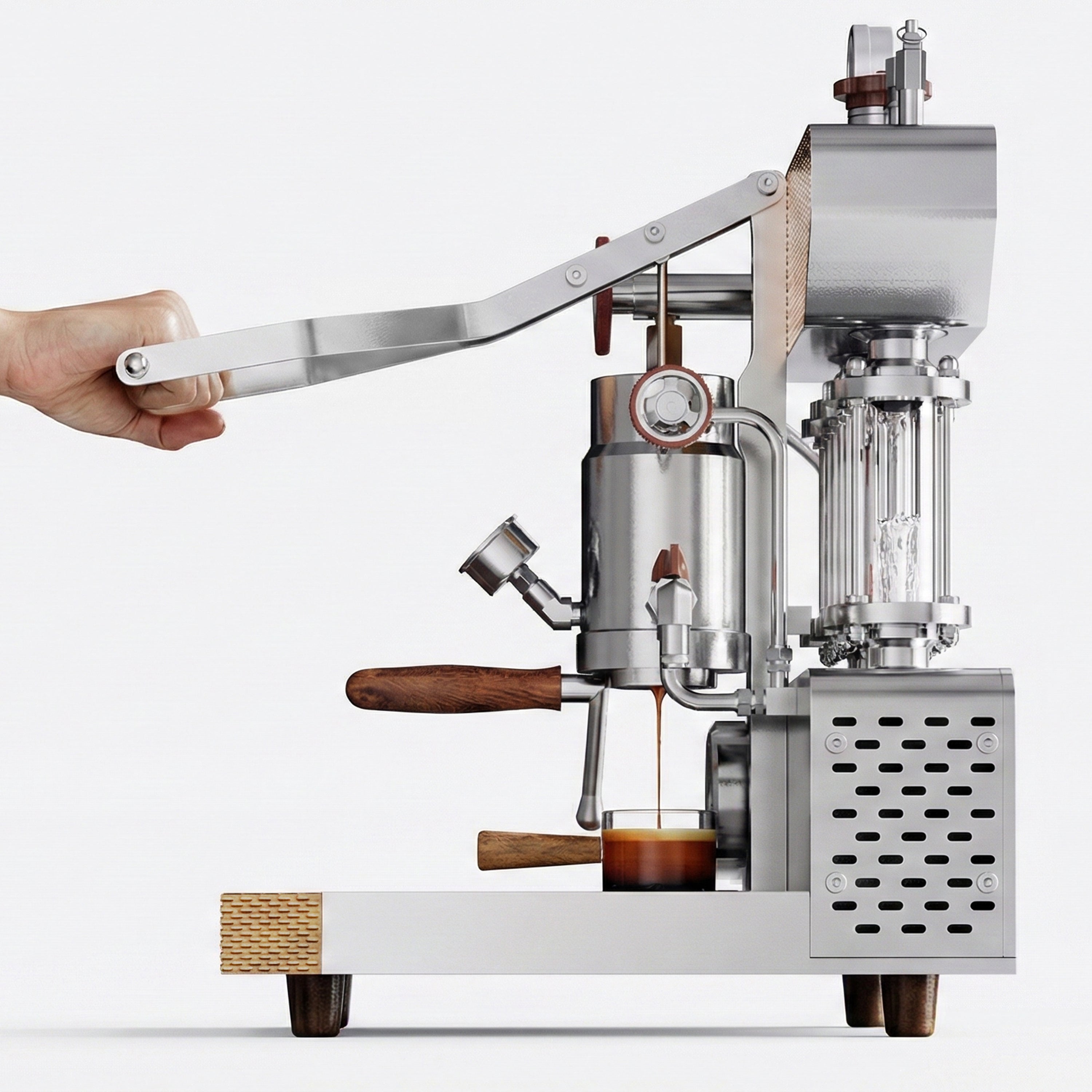 Aleman 6S Flagship Dual Boiler Lever Machine | Saturated Group Head Technology