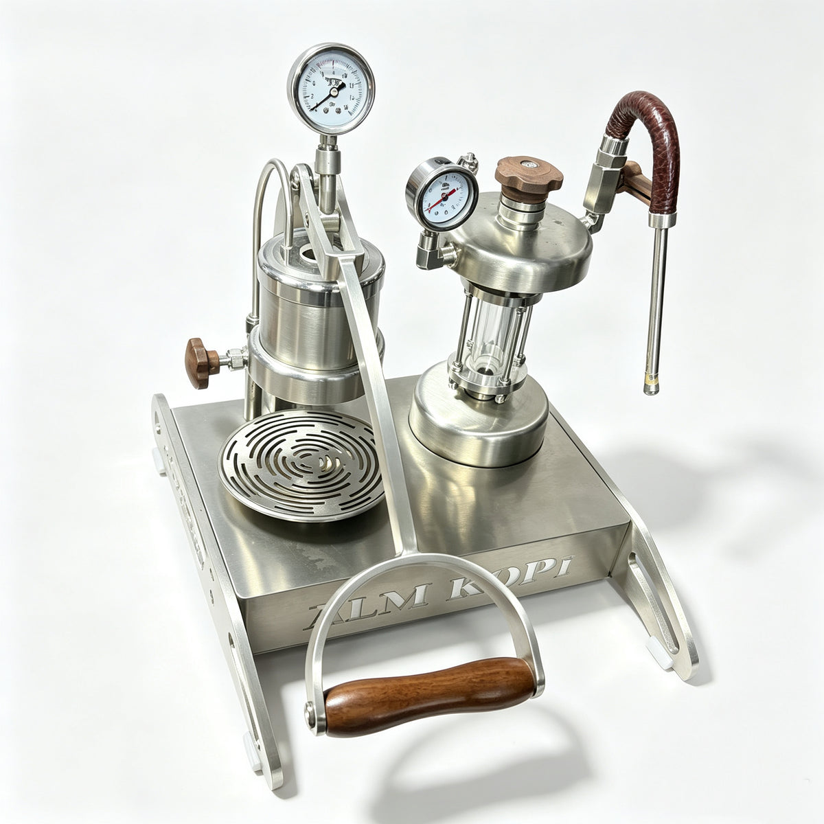 Aleman Apache 64A Semi-Automatic Manual Variable Pressure Espresso & Milk Frother All-in-One Machine