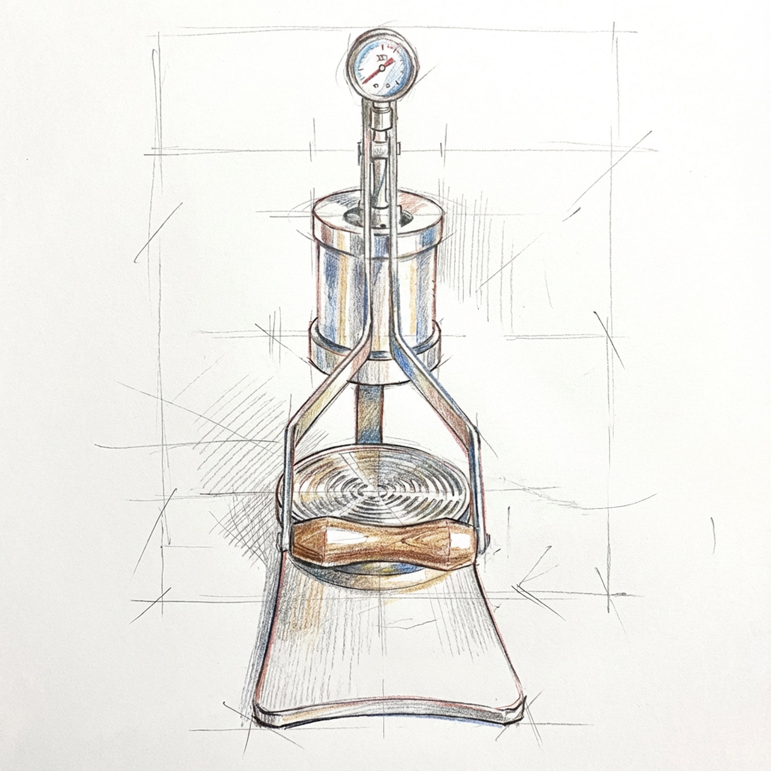 Aleman 2P Manual Lever Espresso Machine | Stainless Steel Base & Drip Tray