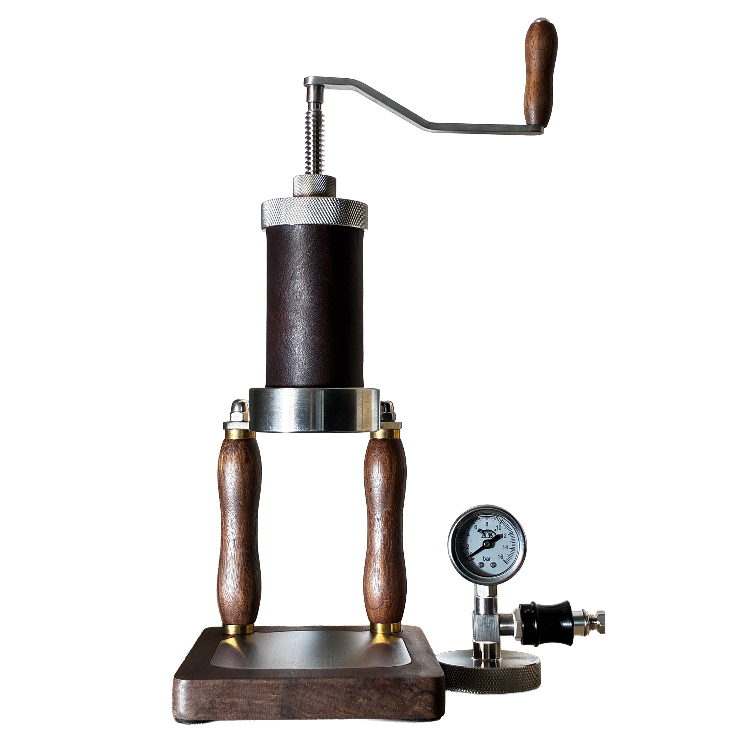 Aleman Nomad Hybrid Portable Espresso Machine | Hand-Crank & Pneumatic 2-in-1