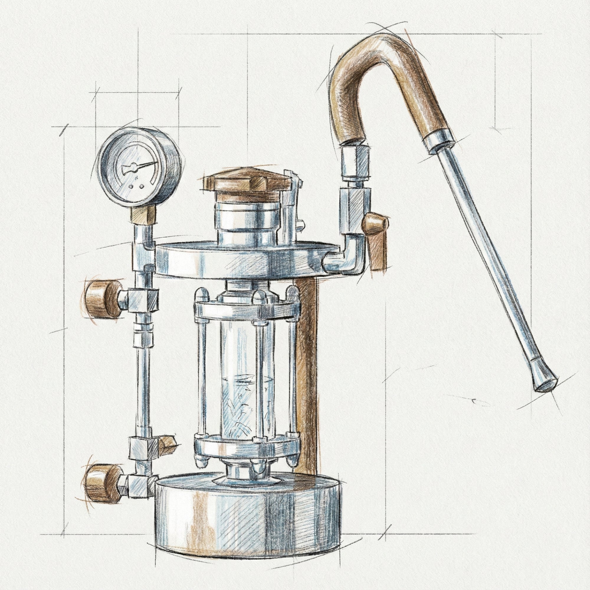 Aleman Z-Series Visual Steam Station | Professional Milk Steamer (Gatling Style)