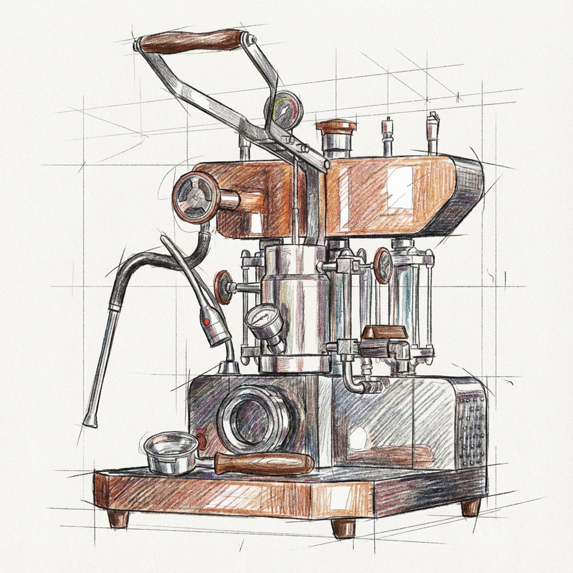 Aleman 6S Flagship Dual Boiler Lever Machine | Saturated Group Head Technology