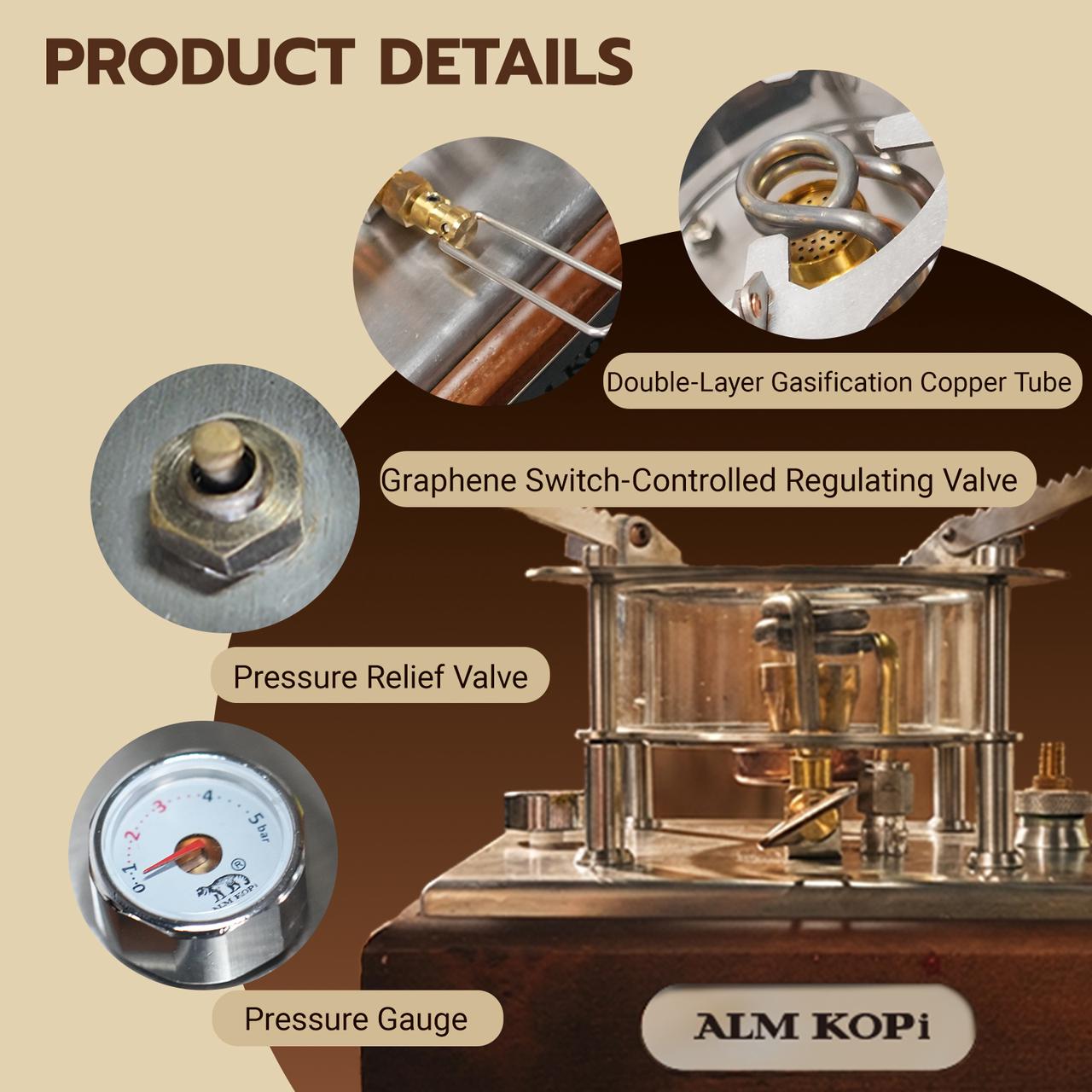 Aleman Alcohol Stove | Safe Extraction Workstation | All-in-One Heat Source