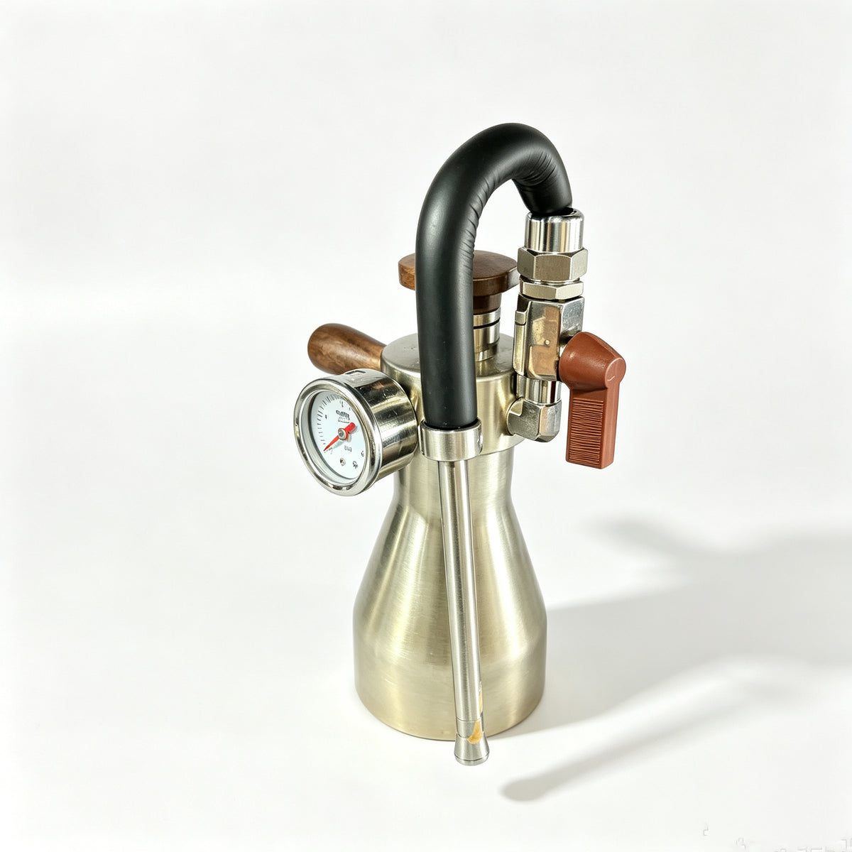 Aleman AK-47 Stovetop Milk Steamer | Professional Dry Steam for Latte Art
