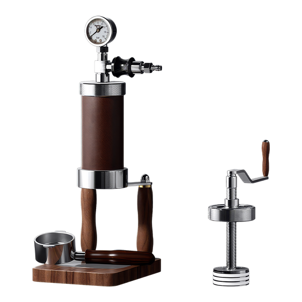Aleman Nomad Hybrid Portable Espresso Machine | Hand-Crank & Pneumatic