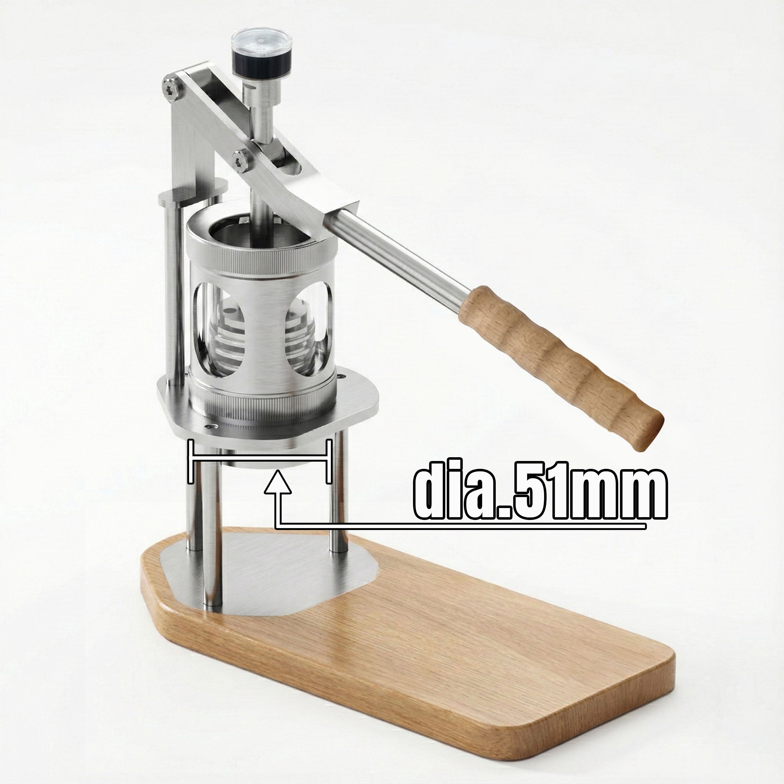 Aleman Portable Hand-pumped lever espresso machine | Control the pressure as you wish.