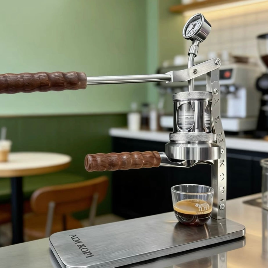Aleman Cannon Manual Lever Espresso Machine | Home Hand Press Coffee Maker