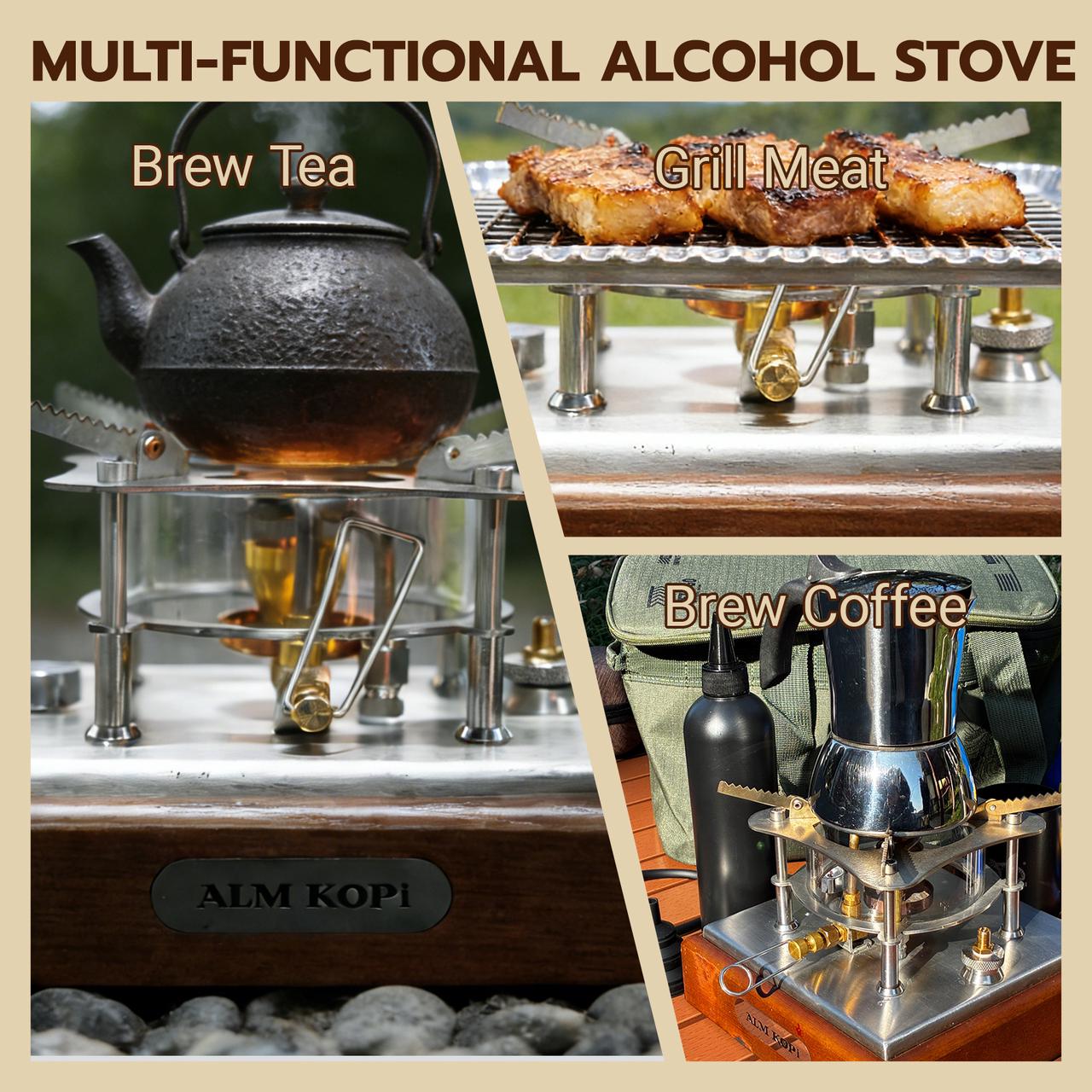 Aleman Alcohol Stove | Safe Extraction Workstation | All-in-One Heat Source