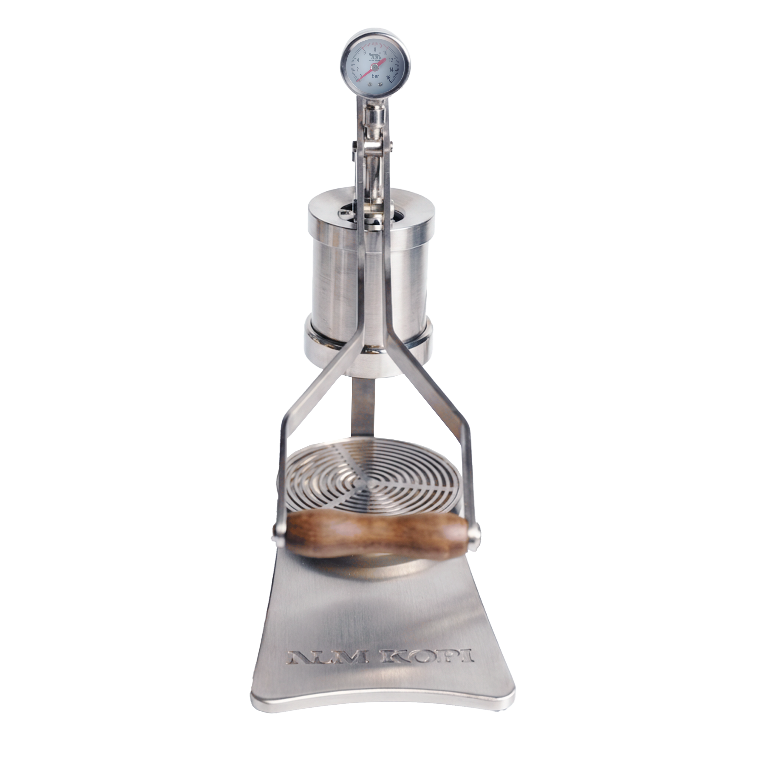 Aleman 2P Manual Lever Espresso Machine | Stainless Steel Base & Drip Tray