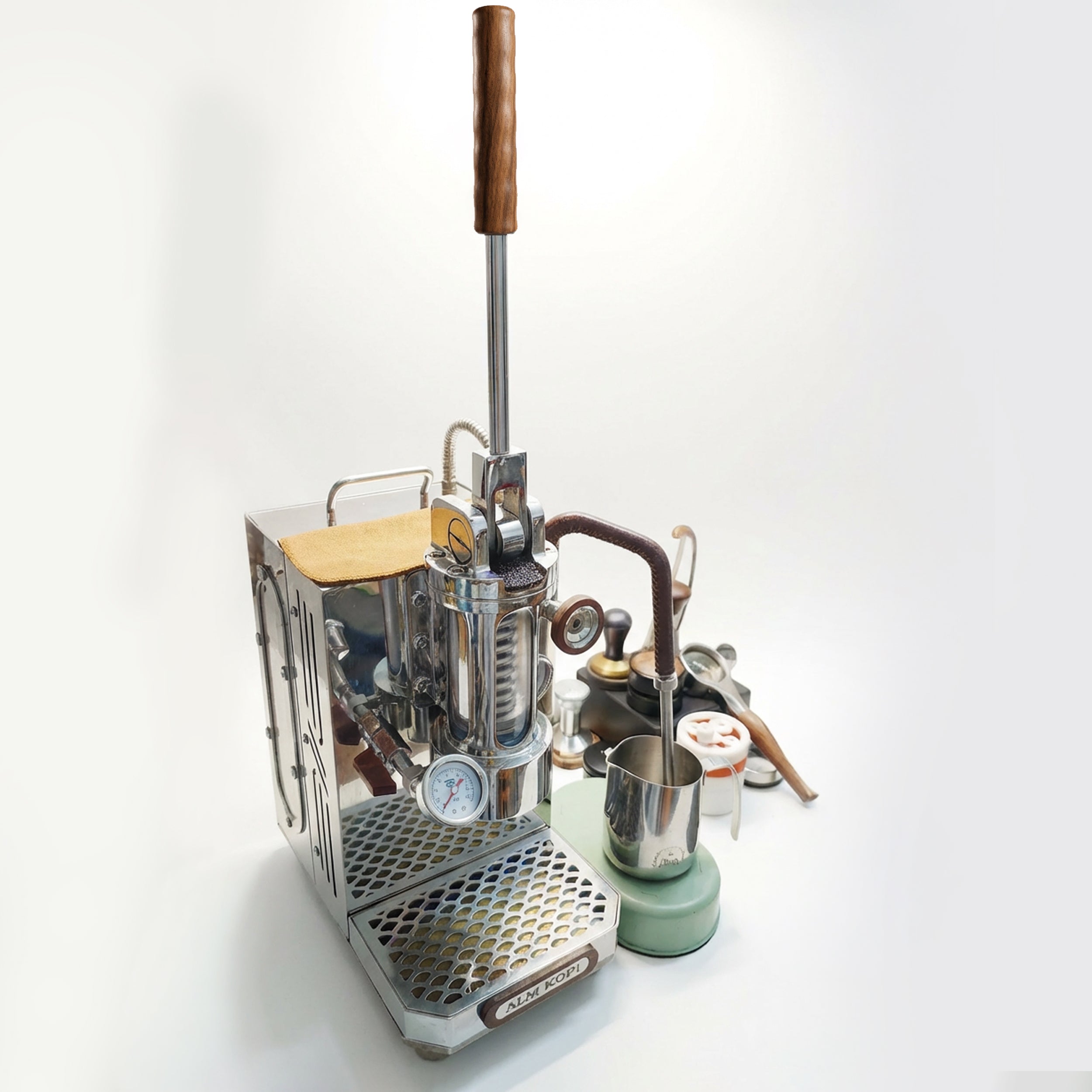 Aleman Gecko Wall-Mount Manual Lever Espresso Machine | Zero-Footprint 58mm Brewer