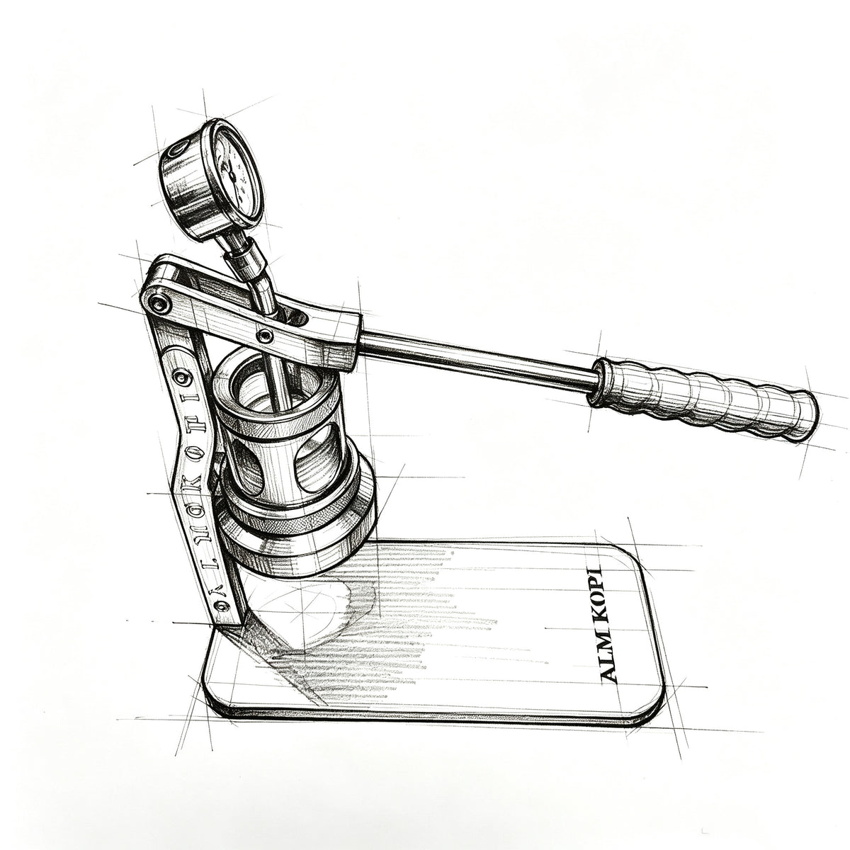 Aleman Cannon Manual Lever Espresso Machine | Home Hand Press Coffee Maker