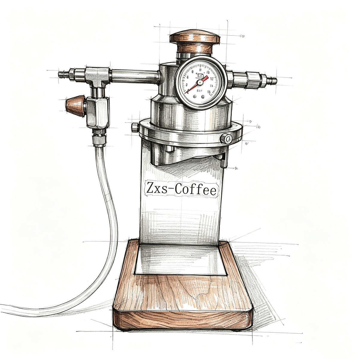 Aleman Barrett Pneumatic Variable Pressure Espresso Machine