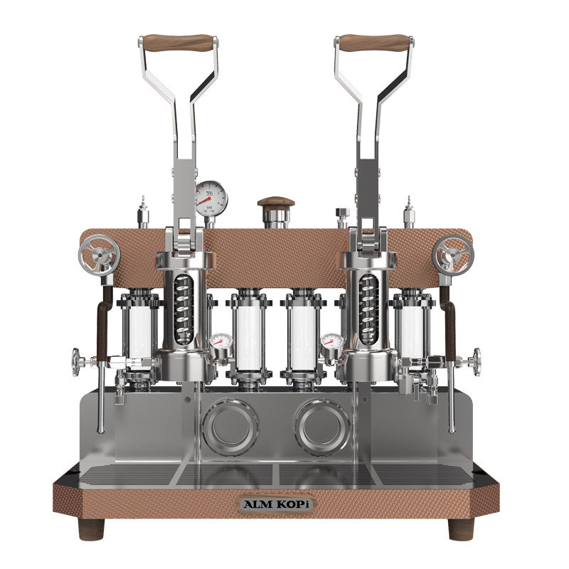 Aleman double-head 6P spring pull-rod coffee machine espresso concentrated household commercial small espresso machine
