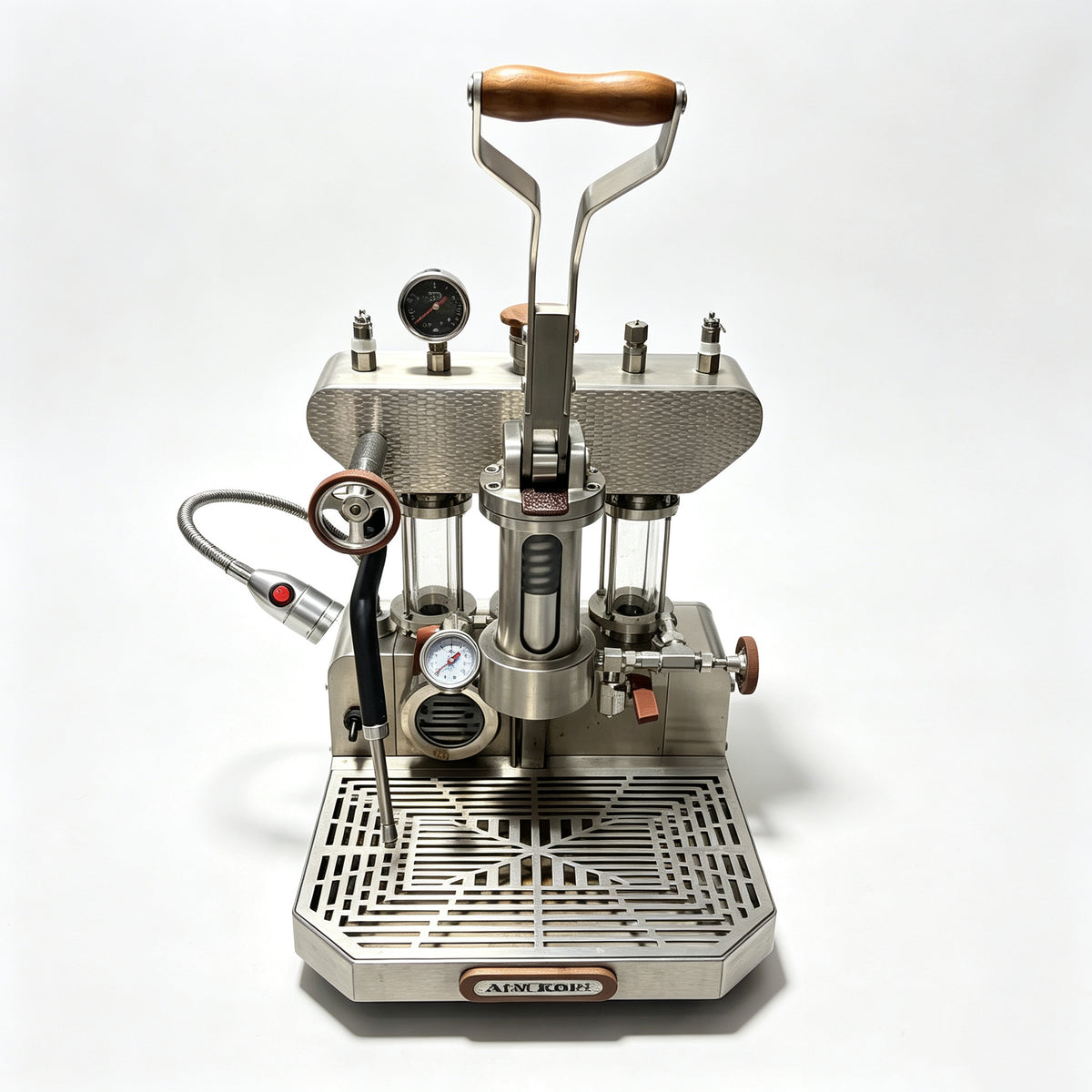 Aleman Zxs-Espresso-6P Manual Variable Pressure, Commercial & Home Coffee Machine with Steam Wand