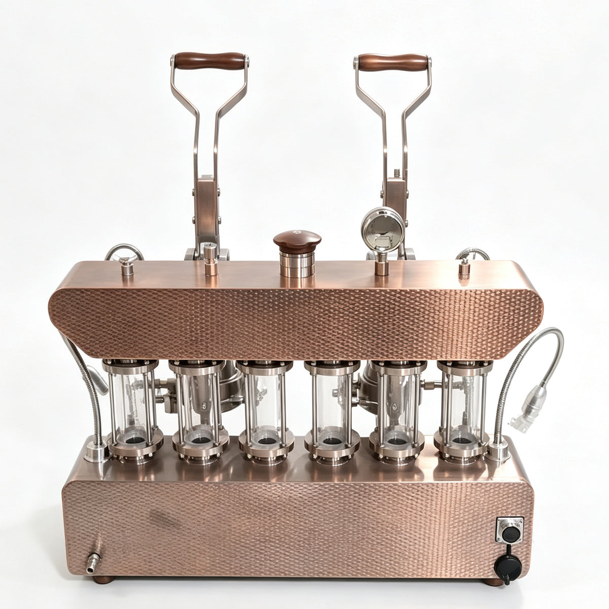 Aleman double-head 6P spring pull-rod coffee machine espresso concentrated household commercial small espresso machine