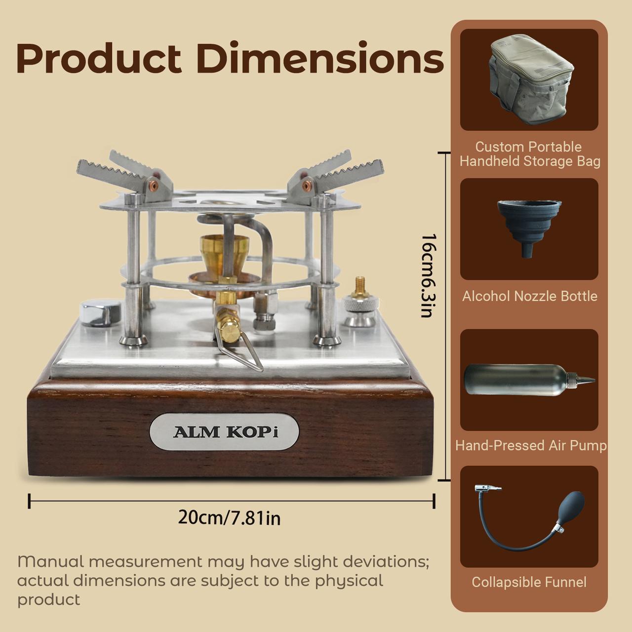 Aleman Alcohol Stove | Safe Extraction Workstation | All-in-One Heat Source