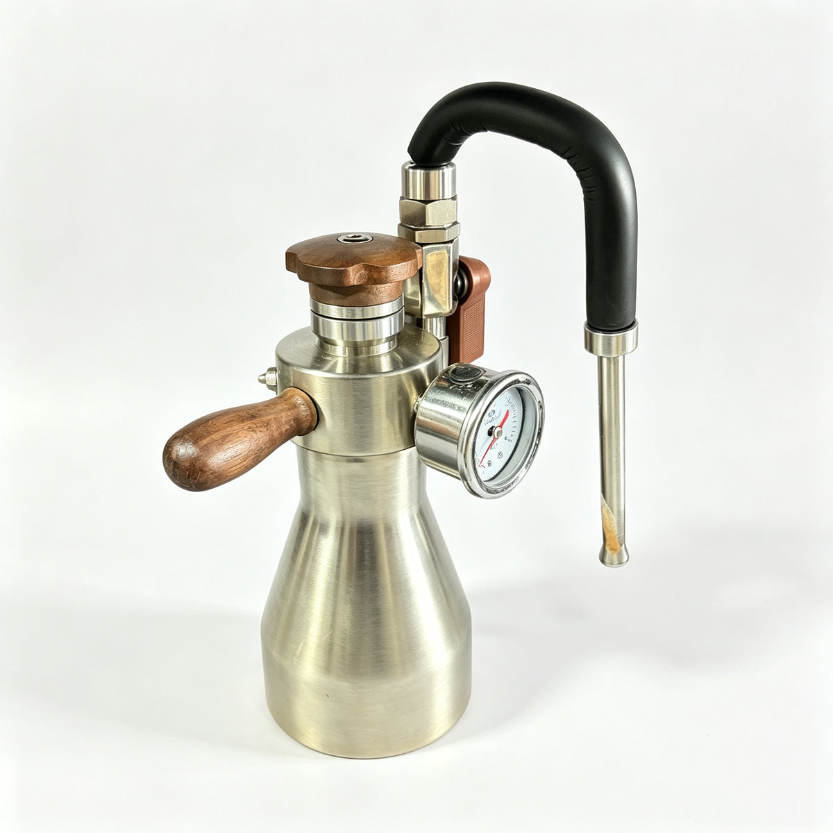 Aleman AK-47 Stovetop Milk Steamer | Professional Dry Steam for Latte Art